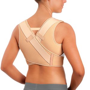 Corrector de espalda tipo espaldera en ocho Comfort con bandas cruzadas