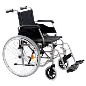 vista lateral silla de ruedas people plus con ruedas grandes