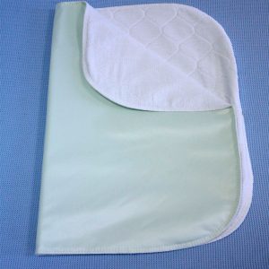 Empapador lavable MIP 3 capas sin alas para cama, con base impermeable y parte superior blanca