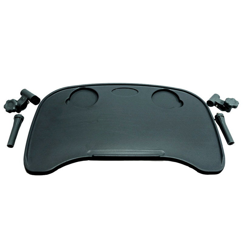 Mesa con portavasos para silla de ruedas Mesa para silla de ruedas con portavasos integrada. Compatible con tubos de 2 a 4 cm y separación de 42 a 59 cm