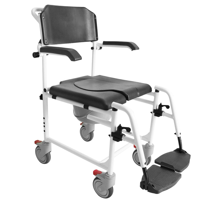 Silla de ducha con ruedas K30010 Silla de baño con ruedas y orinal K30010