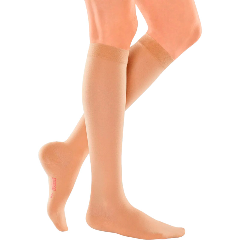 Calcetines de viaje para mujer Calcetín de compresión de viaje medi travel® women por debajo de la rodilla en color caramelo
