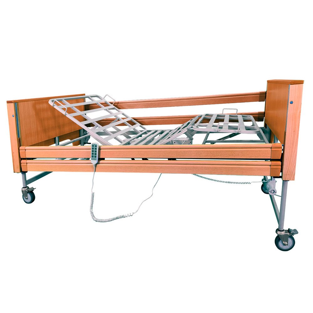 Cama articulada elevadora Gardenia Cama Gardenia con barandillas laterales, elevación y base articulada