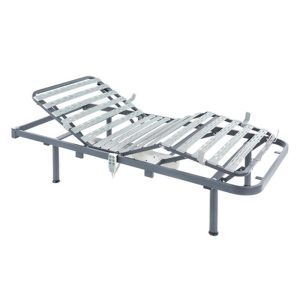Cama articulada Nules con somier de 4 planos, lamas de plástico y mando con cable