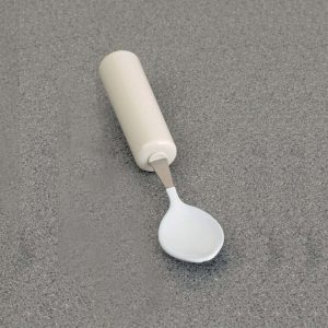 Cuchara blanda Queens plastificada con mango especial para boca sensible y reflejo de mordida