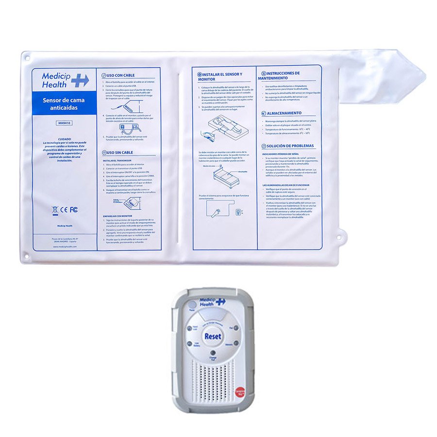 Sensor de presencia Anticaídas sensor de presencia y controlador con botón Reset del kit inalámbrico