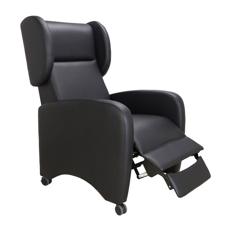 Sillón relax Exótico Sillón relax Exótico en color negro con reposapiernas elevado