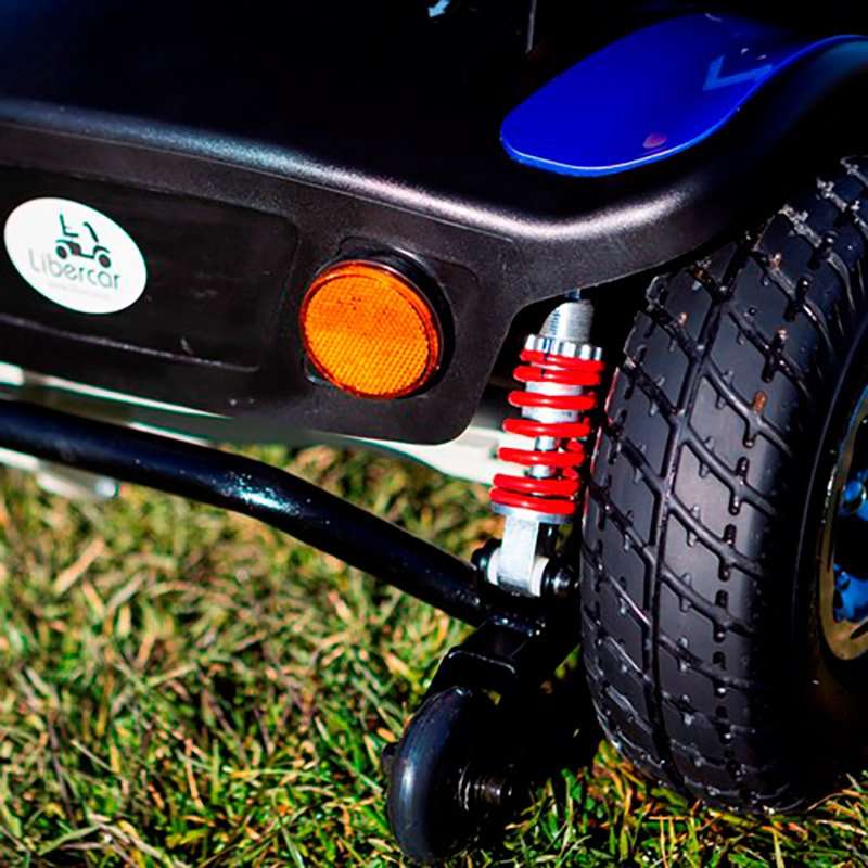 Scooter Libercar Dolce Vita Suspensión trasera y ruedín antivuelco del scooter Libercar Dolce Vita