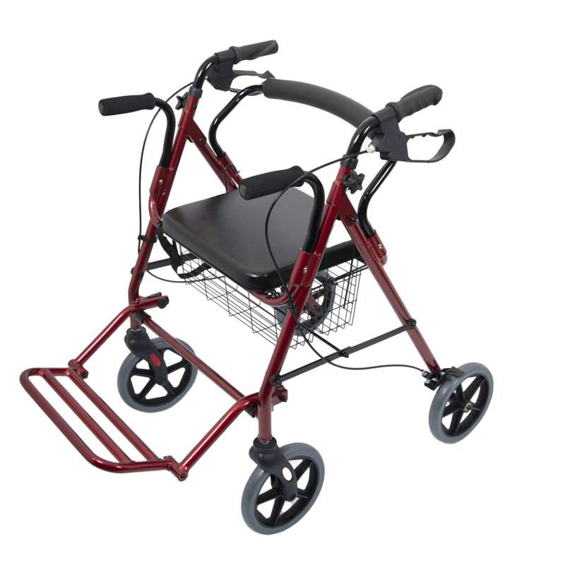 Andador silla de ruedas 2226 Andador silla de ruedas 2226 con asiento, respaldo reversible, reposapiés y cesta