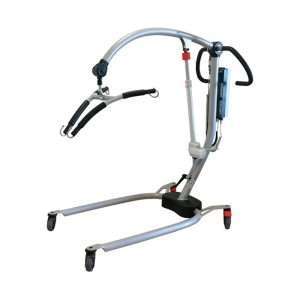 Grúa de elevación Solar 185 con chasis estrecho, brazo curvado y percha para arnés