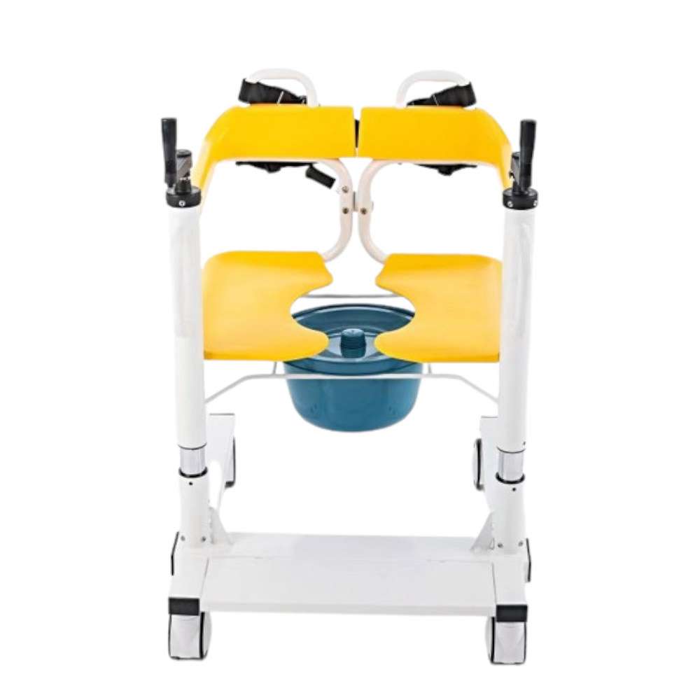 Silla de transferencia con cubeta 2802 Vista frontal de la silla de transferencia con cubeta 2802
